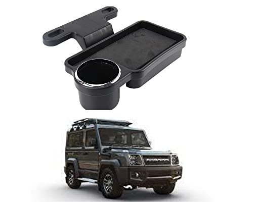 Image of Oshotto (FT-04) Foldable Car Auto Headrest Rear Back Seat Table Drink Food Cup Tray Holder Compatible with Force Gurkha