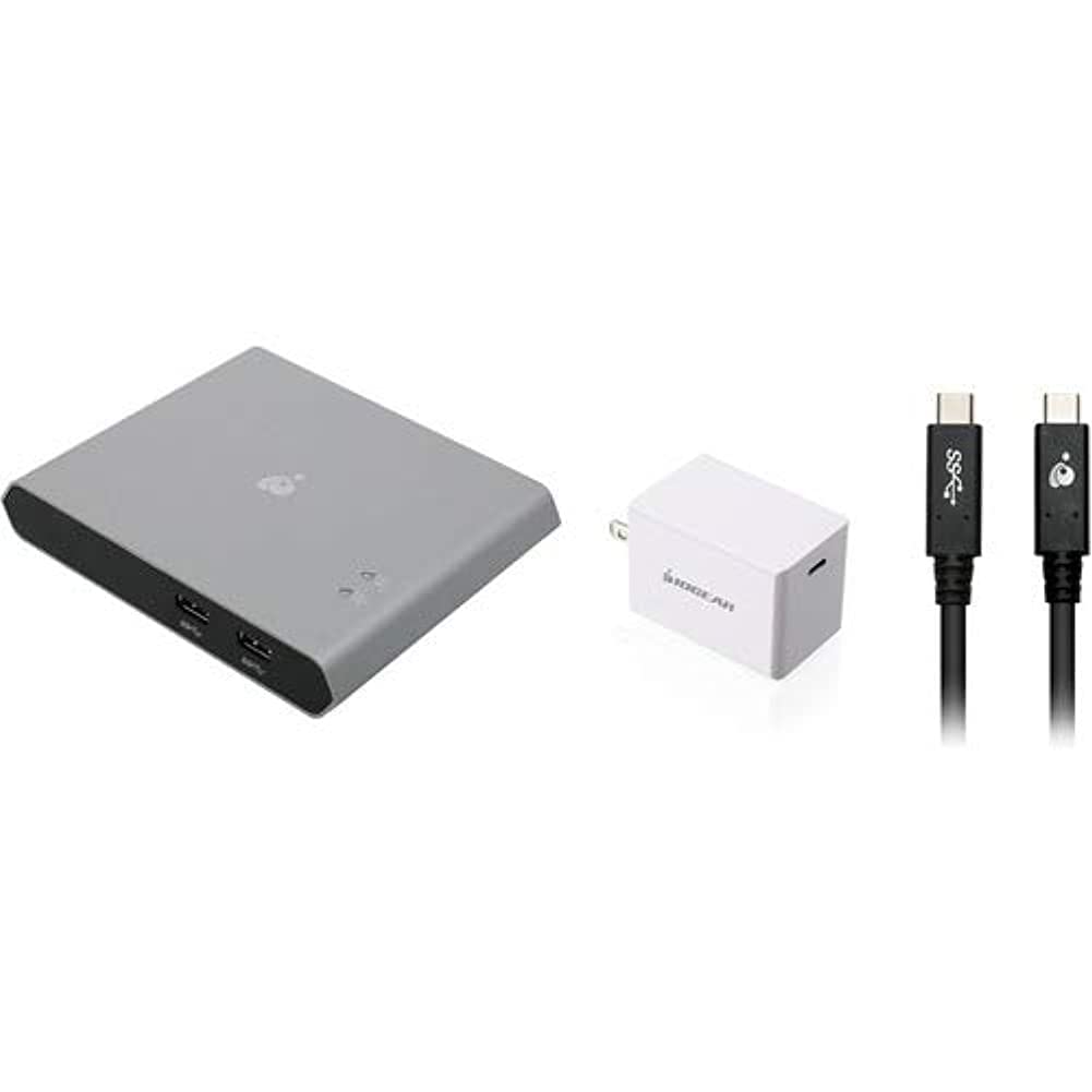 IOGEAR 2-Port USB-C Kvm W/Power Kit