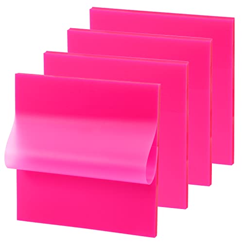 ONLYKXY 4 Pack Transparent Sticky Notes 7.6x7.6CM...