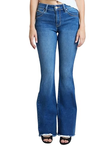 YMI Women´s Wannabettabutt High Rise Super Flare Denim Jeans