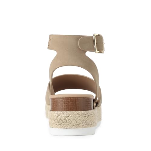 Image of DREAM PAIRS Women's Platform Espadrilles Casual Ankle Strap Wedge Sandals Comfortable Dressy Summer Shoes