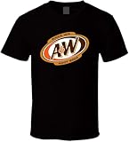 LIUSSUIL Cotton A&W Root Beer Soda Black Classic Short Sleeve Unisex T-Shirt Gift S-5XL Manches Courtes(XX-Large)