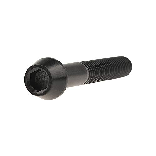 Image of Titanium Ti Bolt M5x9 16 18 20 25 30 35 40 45 50 55 60mm Tapered Head Screws Pack of 4 (M5x35mm, Black)