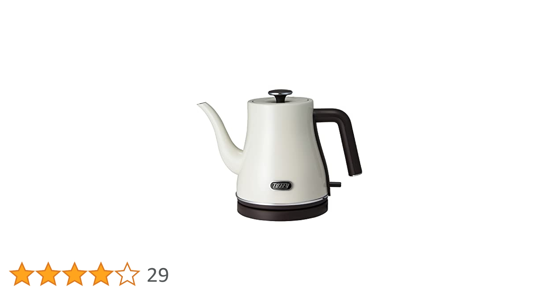 【新品　未使用】保証書付　Toffyトフィー　電気ケトル　アッシュホワイト Amazon | 【Toffy/トフィー】 温度計付き電気ケトル K-KT3