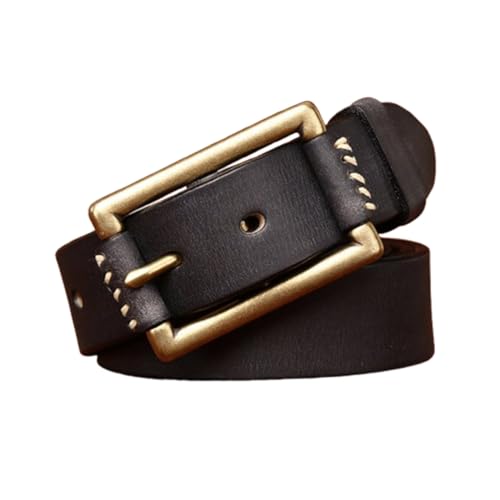 Ceinture en cuir de vachette pur 33 mm pour sublimer vos jeans au quotidien