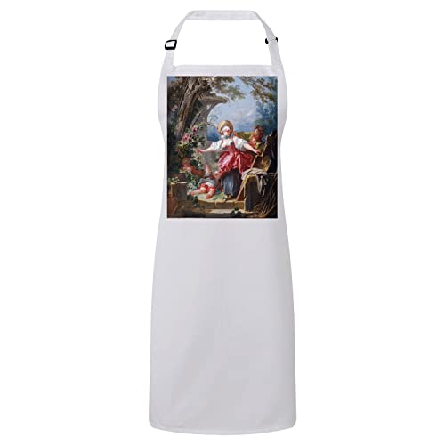 Tablier blanc Fragonard anti-taches pour cuisiner avec élégance sans salir vos vêtements