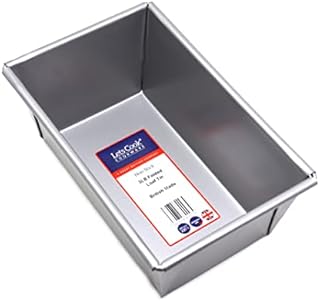 Lets Cook Cookware 3LB Traditional Farmhouse Loaf Tin, Box Style, British Made with Double Coated Non Stick