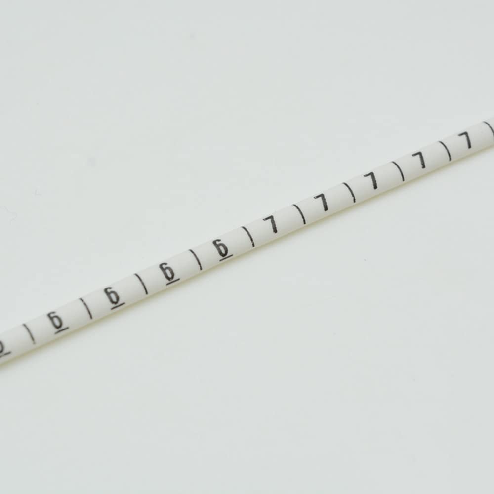 Trwałe koszulki termokurczliwe do oznaczania kabli — 1000 szt. izolacji PVC, współczynnik skurczu 2:1, numerowane 0–9, 1–16 mm(100 each for 18mm 0-9)