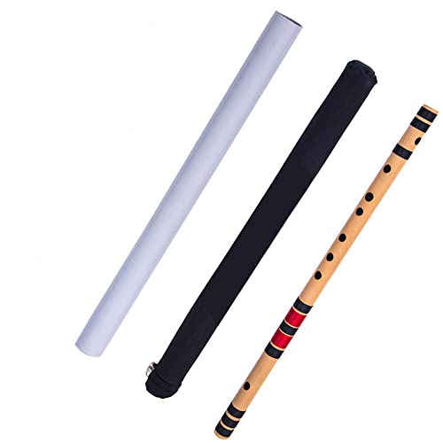 Ketostics® Bamboo Flutes Bansuri C Natural Right Handed Middle (1...
