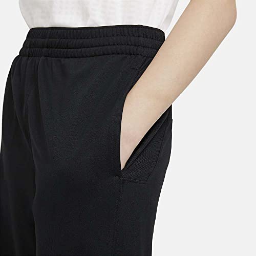 Nike Big Boys Dri-FIT Training Shorts (Black/White, Medium)4