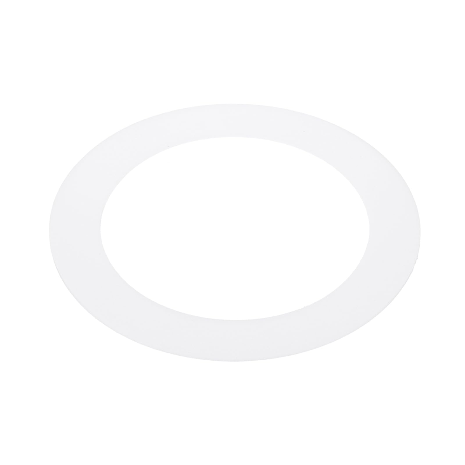 PATIKIL 3.8" ID 5.2" OD Plastic Trim Ring, Ceiling Light Goof Rings Matte Circular Light Cover Lighting Fixture for Ceiling Wall Recessed Can Downlights, Translucent Matte White