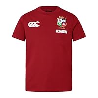 Canterbury Unisex Kinder British and Irish Lions Cotton Hemd, Red Dahlia, 14 Jahre EU