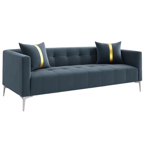Image of Furny Homeland 3 Seater Fabric Sofa Set (Grey) | Soft Velvet Fabric | Modern Design | Comfortable Seating | Living Room Furniture