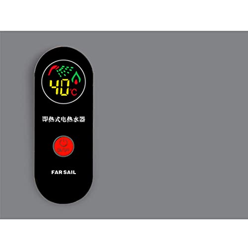 Mini Water Heater, Electric Tankless Water Heater 3000W Instant Hot Water Heater With Lcd Display For Home Kitchen Washing Us Plug 110V (Black) #TOP6