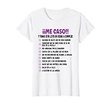 Me Caso. ¿Sigues buscando el traje o el disfraz perfecto para la despedida de soltera de las chicas? Esta camiseta a juego es perfecta para la novia y sus amigas. Con la novia cool como diseño, podrás lucirte como una novia de equipo.