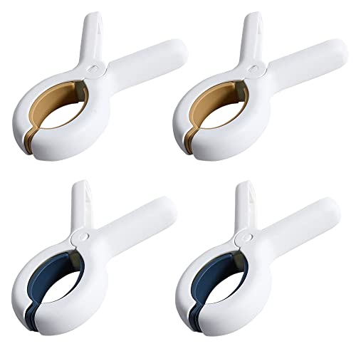 HUSHAX 4 Stück Strandtuch Clips, Handtuch Klammer Große, Wäscheklammern Windfeste Wäscheklammern, für Tägliche Wäsche Strandtuch Badetuch Bettwäsche und Dicke Kleidung Cover