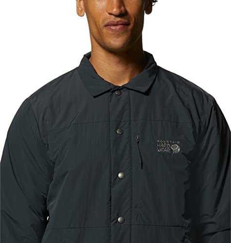 Image of Mountain Hardwear Men's HiCamp Shell Jacket for Hiking, Travel, Camping, and Everyday Wear