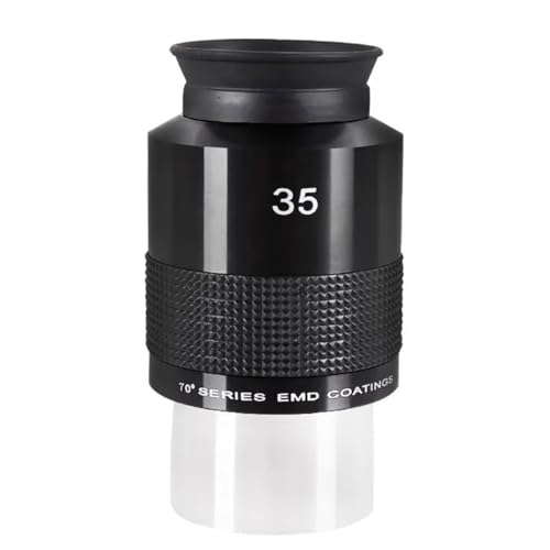 Ocular Ultra Gran Angular 2 Pulgadas 70° 35mm para Telescopio Astrónomico