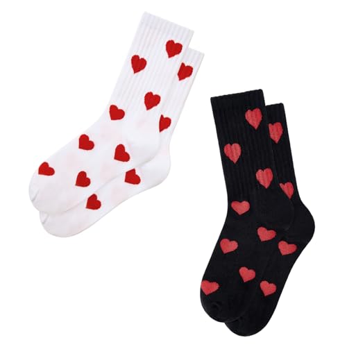 Image of Vintage Striped Crew Socks Slouchy Calf Tube Socks for Women and Men | Retro Athletic Mid-Calf Socks, Stretchy Knit Casual Comfort for Running Golf Tennis Volleyball & Daily Wear