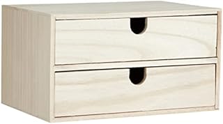 Artemio Solid Wood Unit Drawers, 24 x 16 x 13.3cm, Beige, 24 x 16 x 13.3 cm