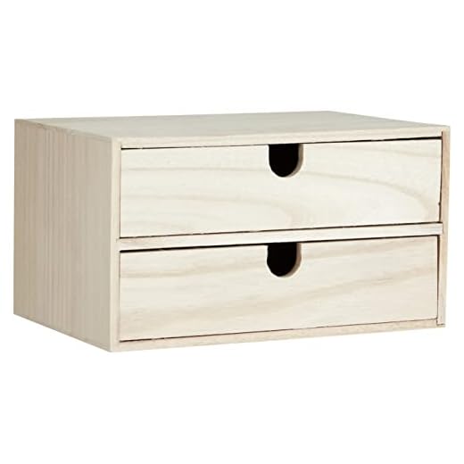 Artemio 14002157 - Mueble con cajones (Madera, 24 x 16 x 13,3 cm), Color Beige