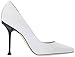 Sergio Rossi Women's SR Milano Pump, White Nappa, 39.5 M EU (9.5 US)
