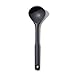 OXO - Good Grips Louche – Louche à soupe, crêpes - Ustensile de cuisine en silicone - Petite taille, diamètre 7 cm - Gris anthracite