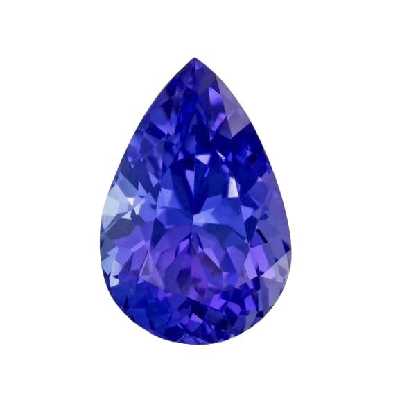 Tanzanite synthétique poire 12x8mm pour créer un bijou cadeau unique