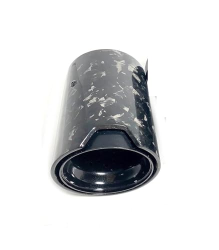 Tuyau d'échappement carbone 63mm pour remplacer les canules d'origine ternies sur BMW
