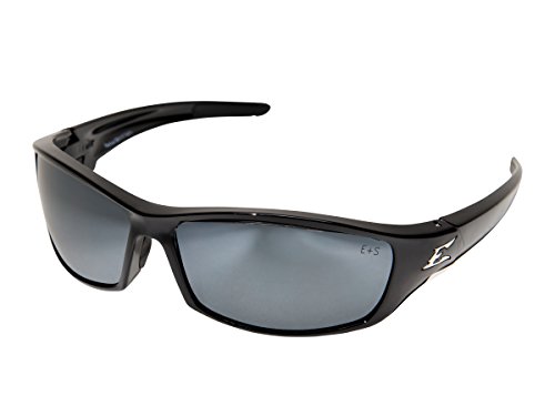 Edge Eyewear SR117 Reclus Safety Glasses, Black with Silver Mirror Lens