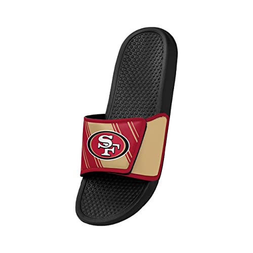 Image of FOCO mens NFL Team Logo Legacy Sport Slide Sandals