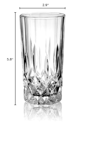 Set de 6 vasos de cristal elegante miniatura 4