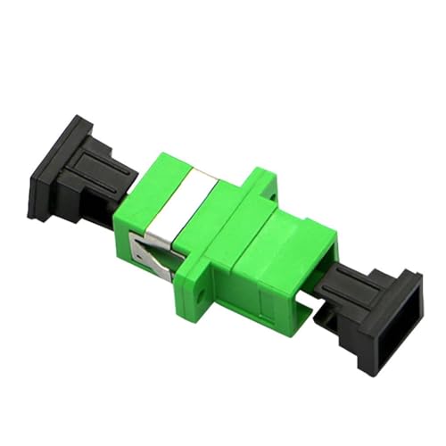 TECHZOCO Acoplador de Fibra óptica SC-APC monomodo simplex, Empalme fibra óptica, Adaptador SC a SC APC Simplex OS2, Compatible con Orange, Masmovil, Yoigo, Movistar, Vodafone y Jazztel ONT