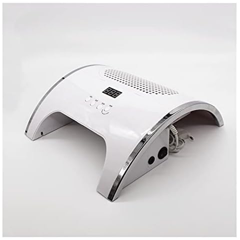 Nail Dust Collector Nail Lamp, Nail Art Vacuum Cleaner, Two-in-one Intelligent Induction Uv Nail Dryer (Size : White) Cover