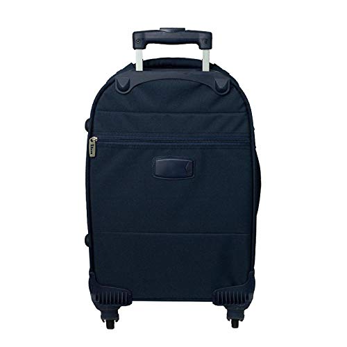 Mala de Viagem Grande Expansível em Poliester Ika Action 4 Rodas 360º Azul