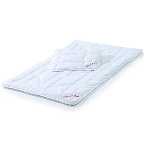 CelinaTex First Class Kinder Bettdecke 100 x 135 cm Ganzjahres Decke Set mit Kopfkissen 40 x 60 cm Kinder Steppdecke Kinderdecke