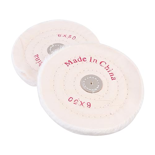 Lurrose 6 Inches Abrasive Cloth Wheel 2pcs Flap Disc for Buffing Wheel for Grinder Kit