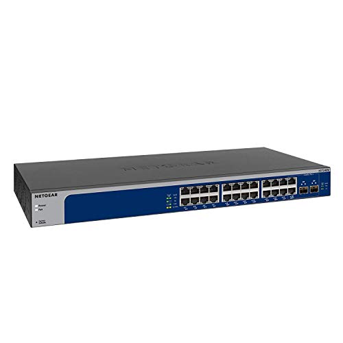 Netgear-XS724EM-100EUS-Switch-de-red-Smart-Managed-Plus-gestionable-24-puertos-10-GigabitMulti-Gigabit-Ethernet-2-puertos-SFP-5-velocodades-100M1G25G5G10G-montaje-en-bastidor-o-sobremesa