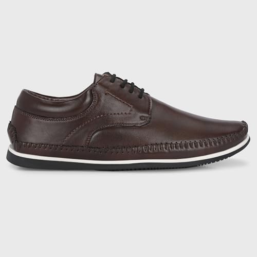 Image of Centrino Men's Casual Shoes |Stylish Lace-Up Design | Soft Cushioned Insole for Comfort | Lightweight & Breathable |Oxfords Walking, Office Comfortable Shoe |Classy Sneakers with Extra Comfort (7631)