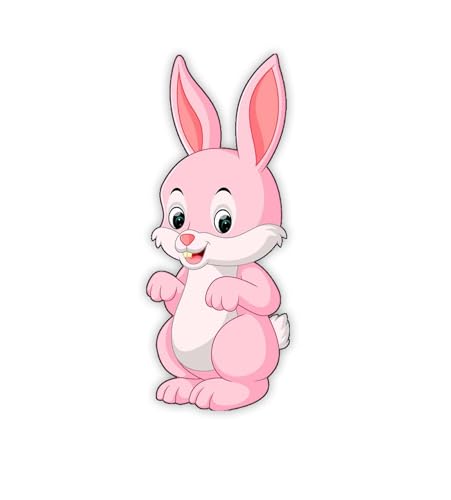 Image of Gift Me Bazar Wooden Rabbit Cartoon Fridge Magnet for Decoration | Fridge Magnets for Refrigerator & Almirah Decor | Home, Kitchen and Office Decoration Multicolor (Design 4)
