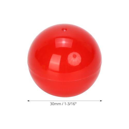 QWORK® 50 Stück Lotterie-Hohlkugeln 3 cm 5 Farben Tombola-Bälle Kleine Befüllbare Kugeln für Partygeschenke