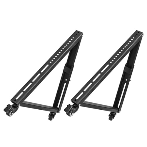 Support TV sur pied sans perçage en acier noir stable pour téléviseur 32-55