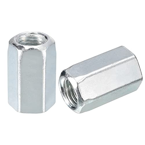 Écrou de jonction M20 x 50 mm en acier galvanisé pour éliminer le jeu des tiges filetées