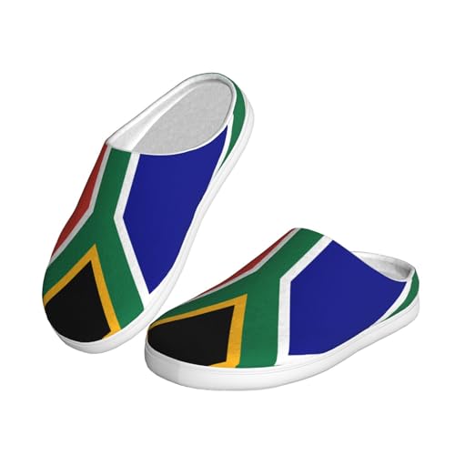 Cozy South African flag print Slippers Indoor and Outdoor Fuzzy House Shoes Anti-Skid Sole Gifts for Women Indoor Scuff2