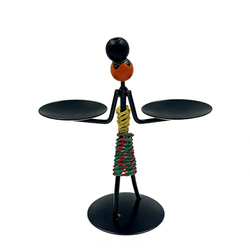Estatua de hierro decorativa para hogar moderna miniatura 1