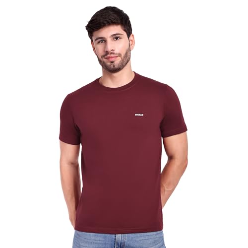 Image of EXCELLO Men's 100% Pure Cotton T-Shirt || Super Soft, Breathable, Premium Material.