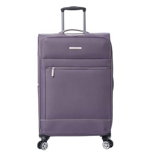 TOTTO - Maleta de Viaje Tela, Modelo Liviana, Maleta Mediana, Capacidad 73 L, Bolsillos Acceso Rápido, Ruedas Dobles Giro 360º, Manija Telescópica, Correas Internas, Candado TSA, Color Montana Grape