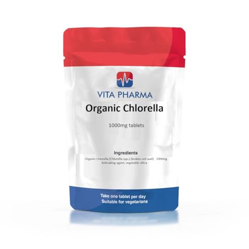 VITA PHARMA Organic Chlorella 1000mg 120 Tablets