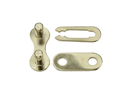 KMC 3 Piece Master Link 1/2x3/32 Multi Speed, Multiple Colors. (Chrome)