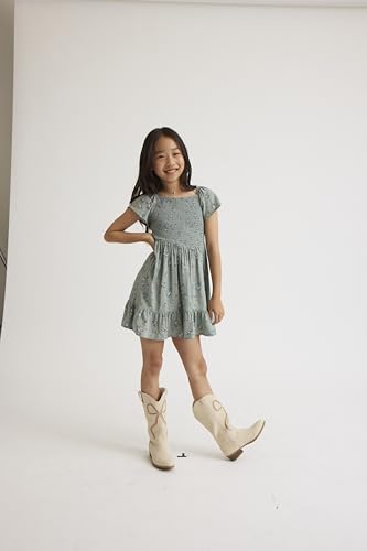 Image of The Children's Place girls Floral Smocked Babydoll Dress
